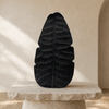 Black Textured Leaf Sculpture - Figi Home