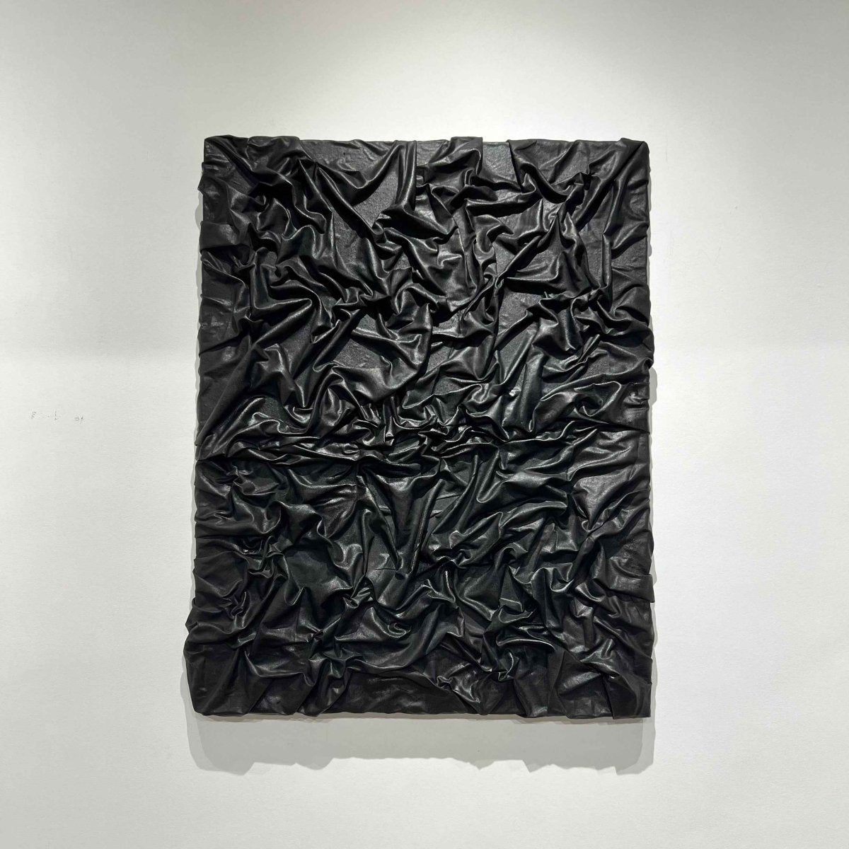 Black Void Textured Wall Canvas - Figi Home