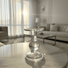 Clear Glass Candle Holder - Figi Home