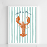 Coastal Lobster Print - Figi Home