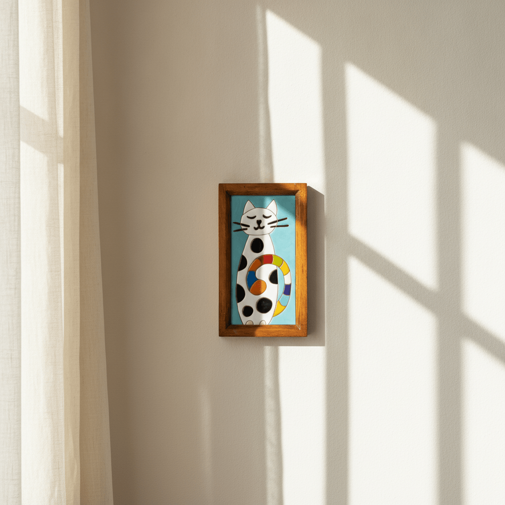 Colorful Cat Tile - Figi Home