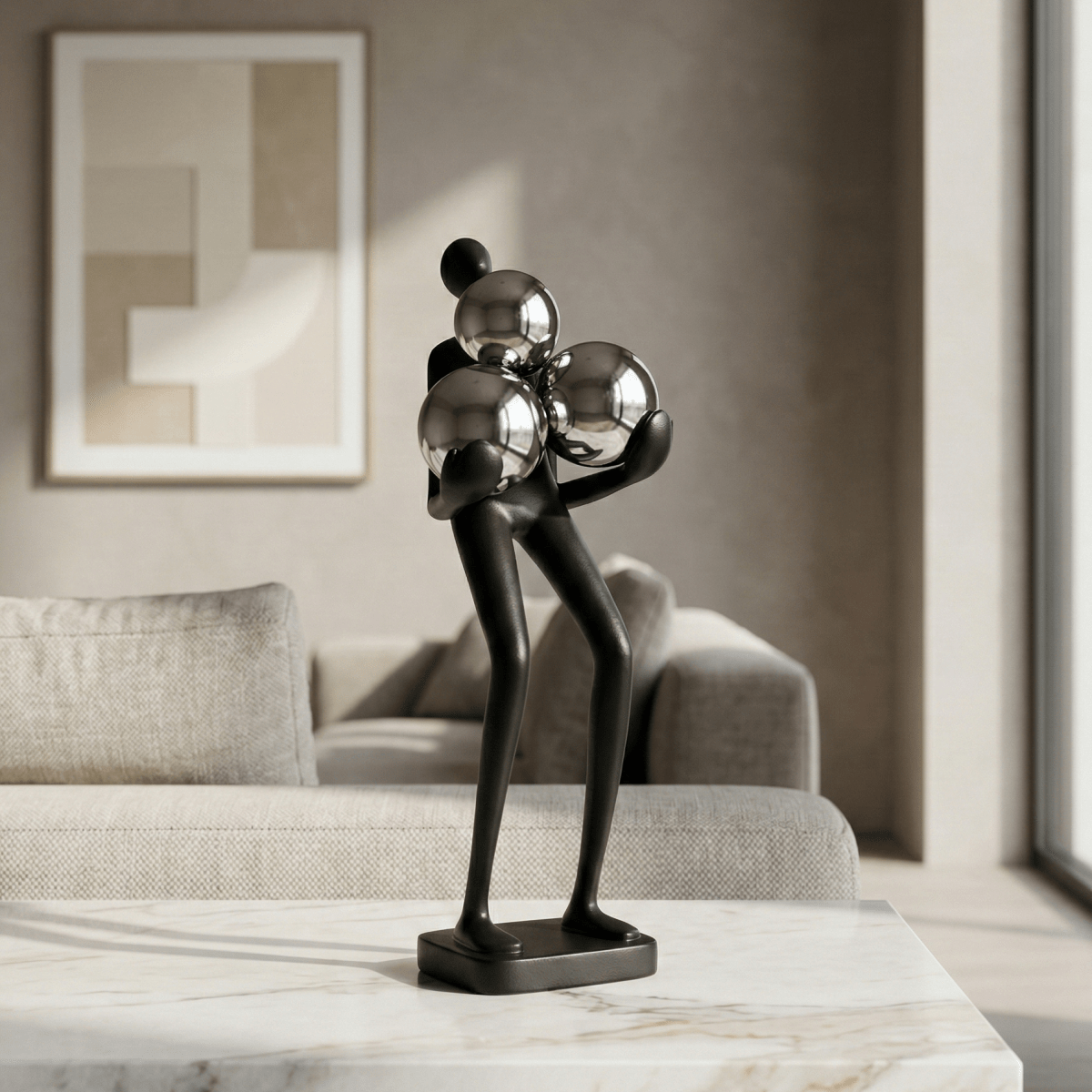 Cosmic Embrace Modern Sculpture - Figi Home