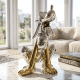 Cyber Mutt Chrome Sculpture - Figi Home