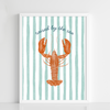 Coastal Lobster Print