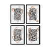 Elegant 4-Piece Islamic Calligraphy Set - Figi Home