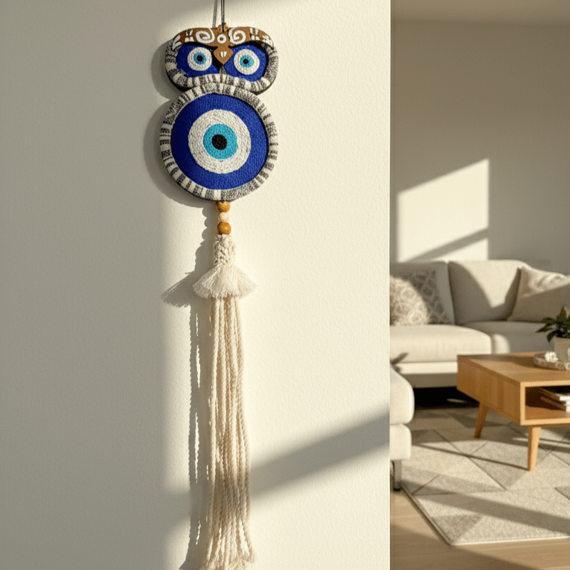 Evil Eye Tassel Charm - Figi Home