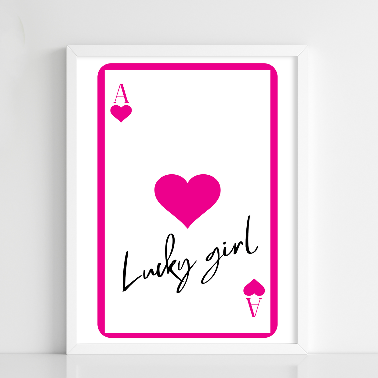 “Lucky Girl” Ace of Hearts