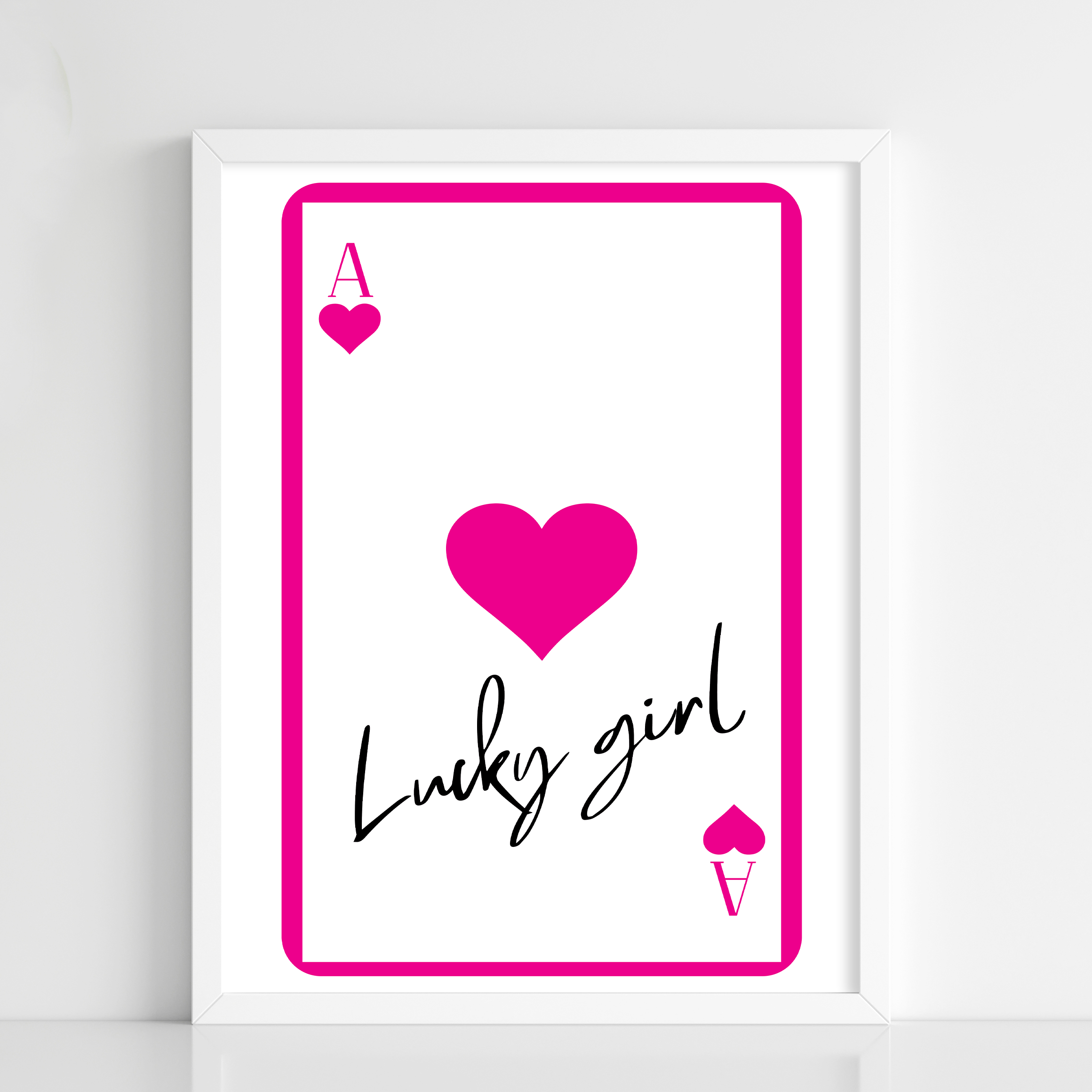 “Lucky Girl” Ace of Hearts