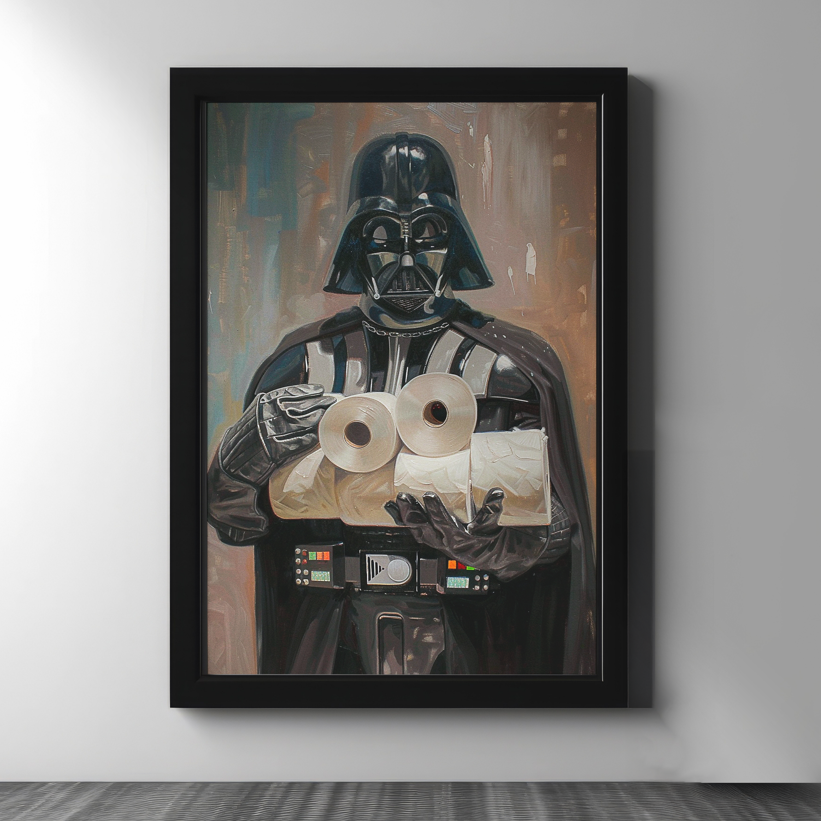Darth Vader Holding Toilet Paper