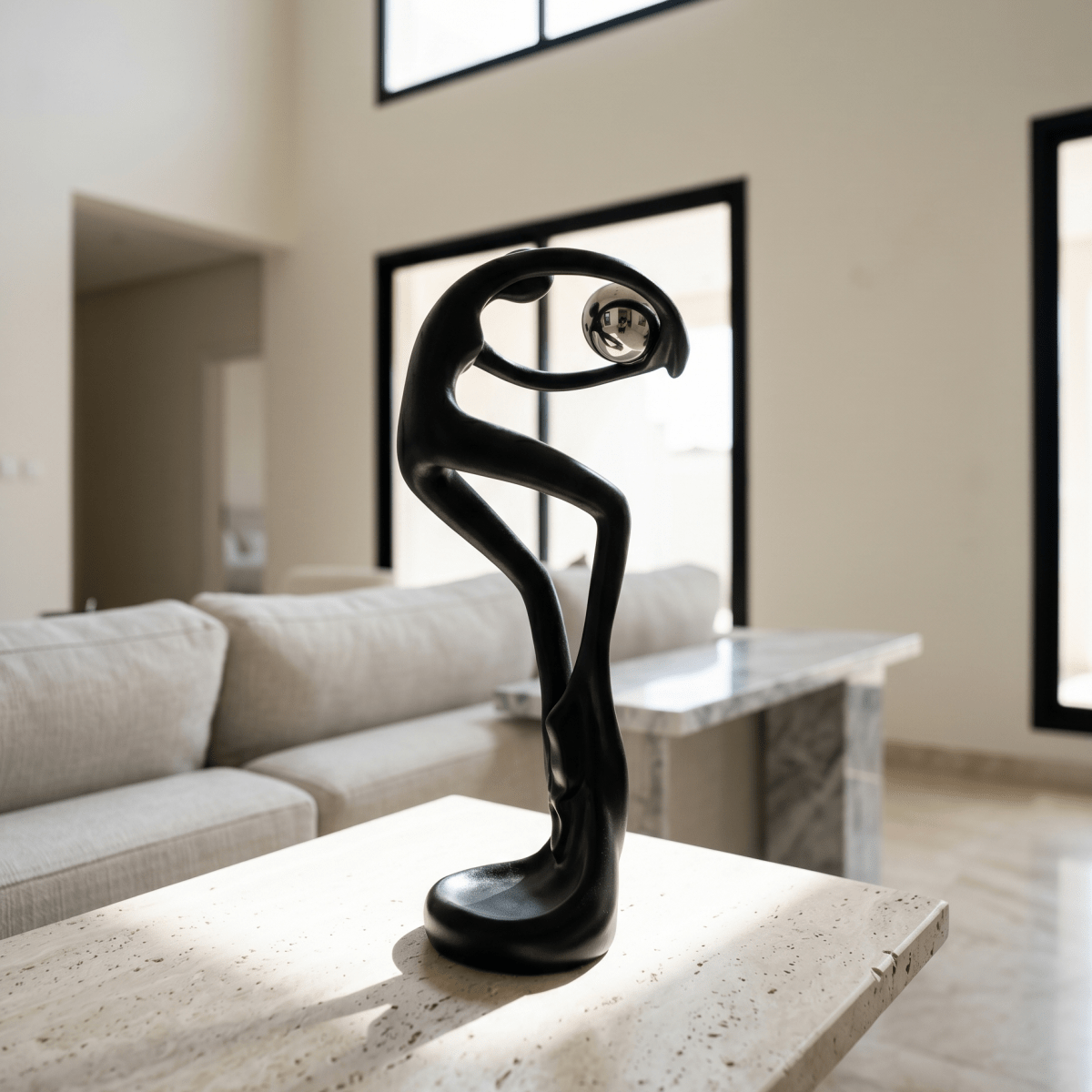 Fluid Swan Sculpture - Figi Home