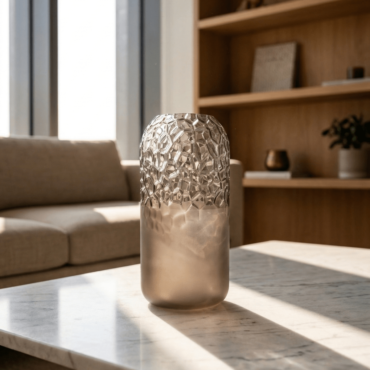 Geo Frost Vase - Figi Home