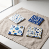 Greek Eye Square Coasters Set - Figi Home