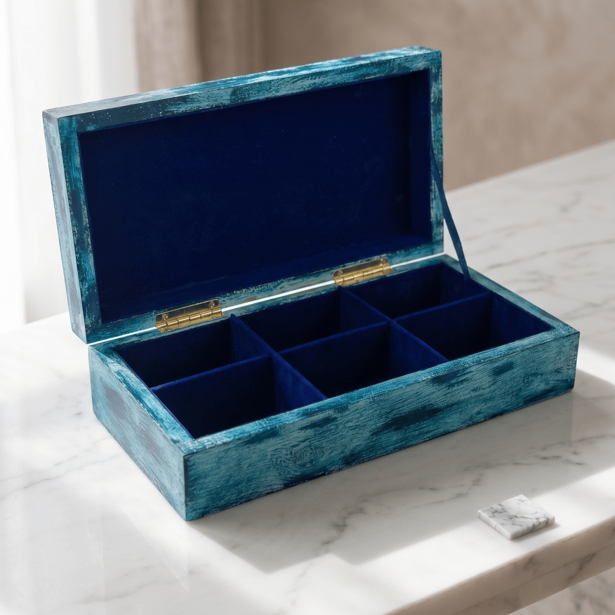 Hamsa Rectangular Tea Box - Figi Home