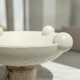 Textured Pedestal Bowl