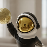 Astronaut Golden Ball Sculpture