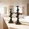 Black Metal Candle Holder Set