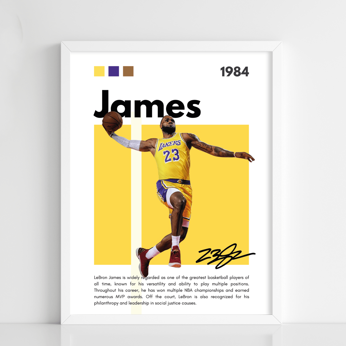 LeBron James Sports Poster Frame - Figi Home