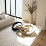 Linked Ring Sculpture - Figi Home
