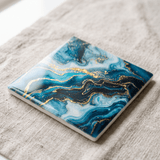 Luxury Fluid Marble Coasters Set - Figi Home