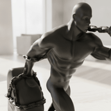 Man Lifting Weight Sculpture - Figi Home