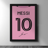 Messi — Inter Miami Jersey Poster Frame - Figi Home