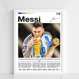 Messi No.10 Sports Poster Frame - Figi Home