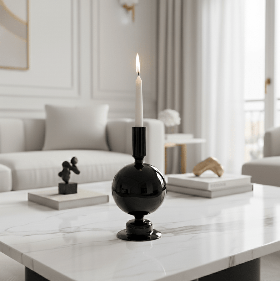 Midnight Globe Candle Holder - Figi Home