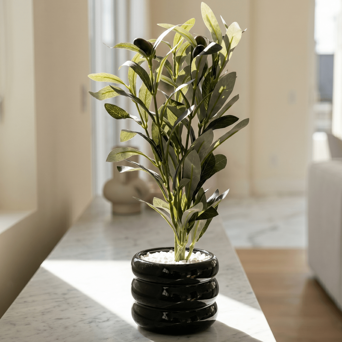 Midnight Olive Planter - Figi Home