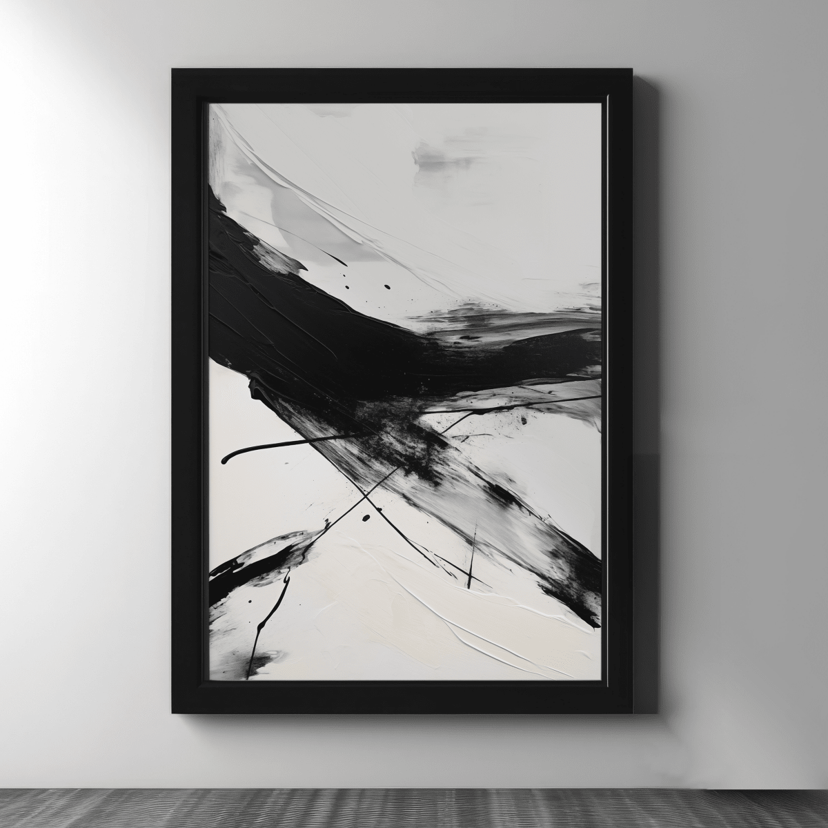 Monochrome Abstract Triptych (Set of 3) - Figi Home