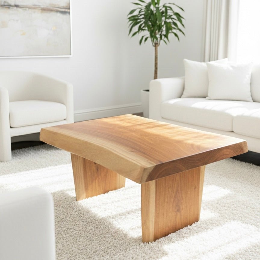 Natural Grain Solid Wood Coffee Table - Figi Home