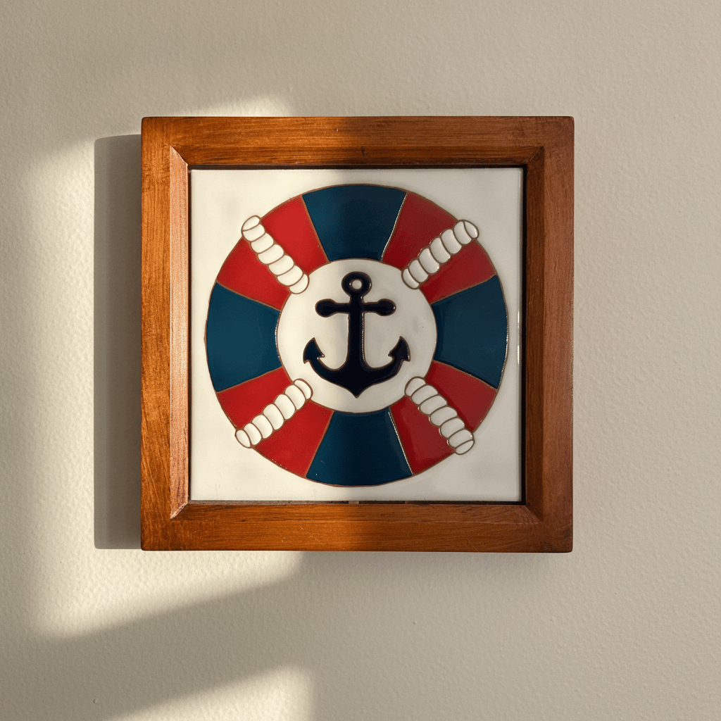 Nautical Anchor Tile - Figi Home