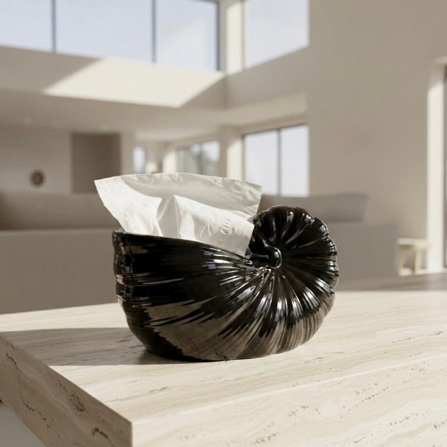 Nautilus Shell Tissue Box Cover - Figi Home