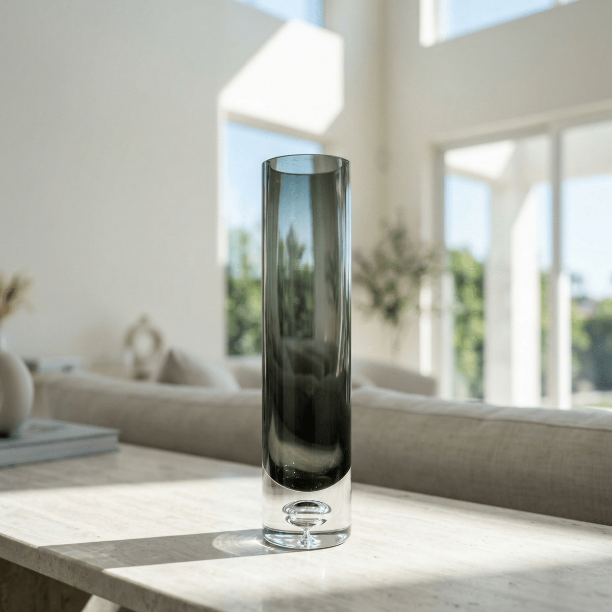 Noir Cylinder Vase - Figi Home