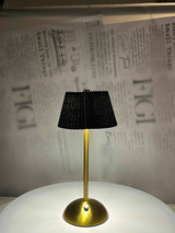 NOIR Pleated Brass Lam - Figi Home