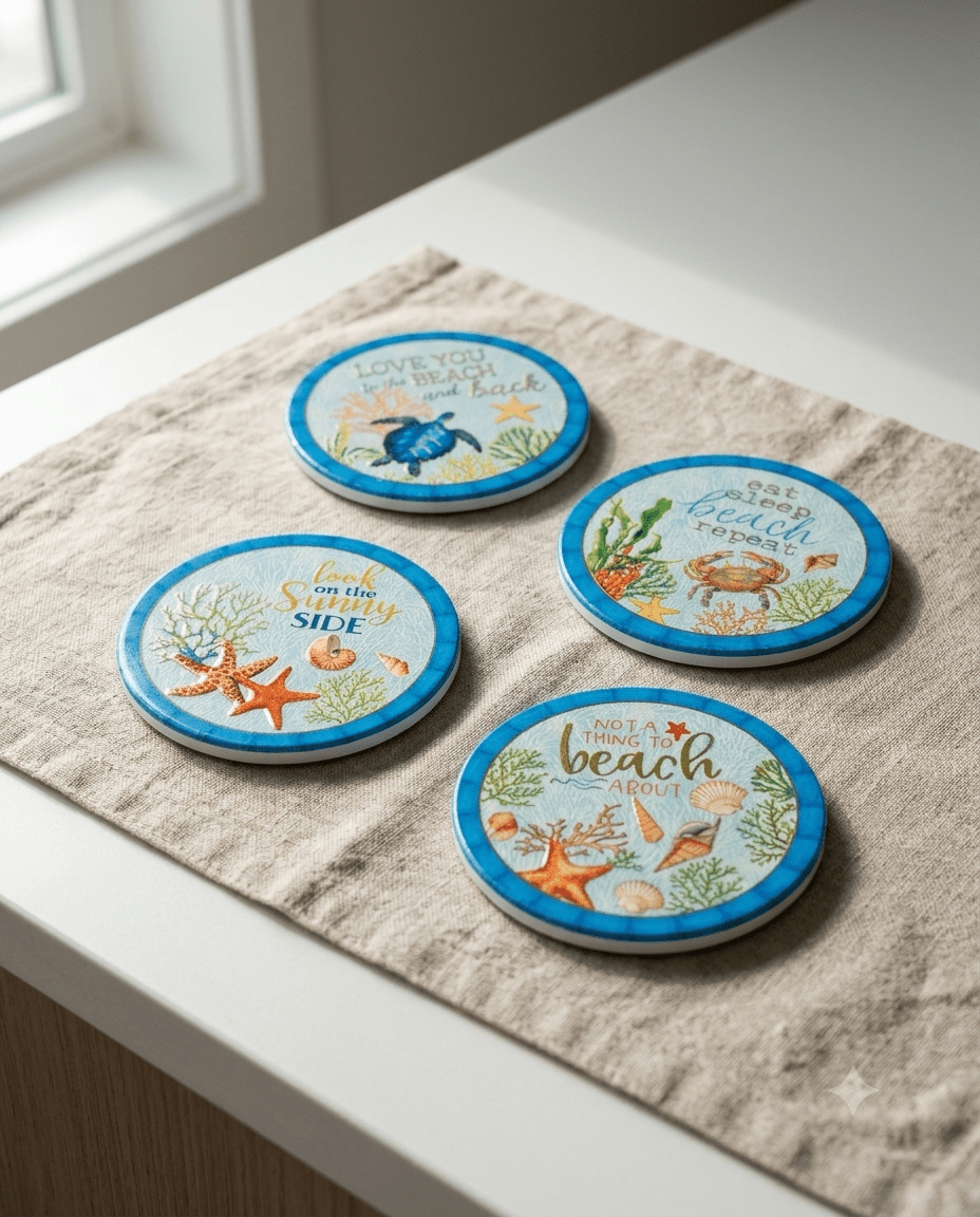 Ocean Coaster Set - Figi Home