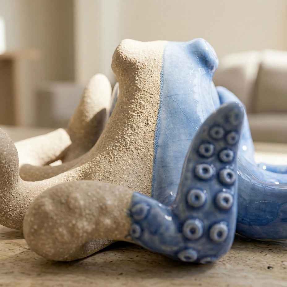 Octopus on Coral Figurine - Figi Home