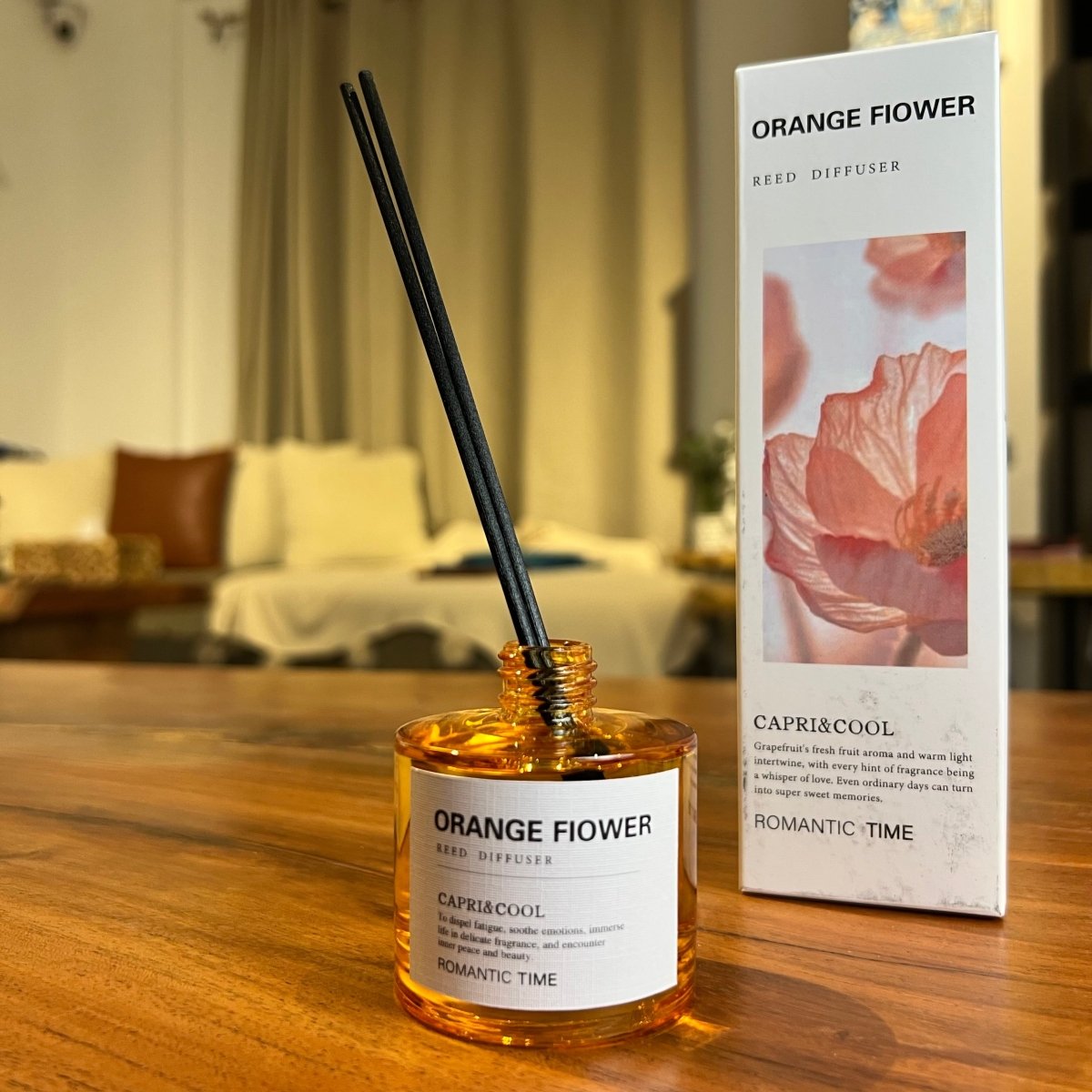 Orange Flower Reed Diffuser - Figi Home