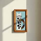 Polka Dot Cat Tile - Figi Home