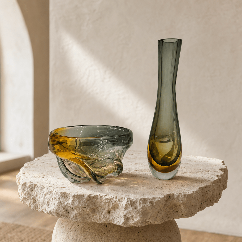 Premium Amber Smoke Vessels - Figi Home