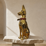 Premium Golden Doberman Sculpture - Figi Home