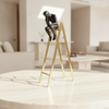 Pensive Figure on Ladder