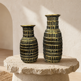 Tiered Gold Vases