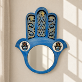 Blue Hamsa Mirror