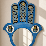 Blue Hamsa Mirror