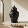 Quilted Black Jar - Figi Home