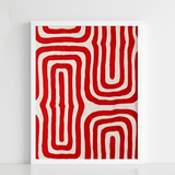 Red Labyrinth Waves - Figi Home