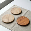 Round Wood Coaster Set of 3 - Figi Home