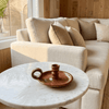 Rustic Clay Chamber Candle/ bokhour holder - Figi Home