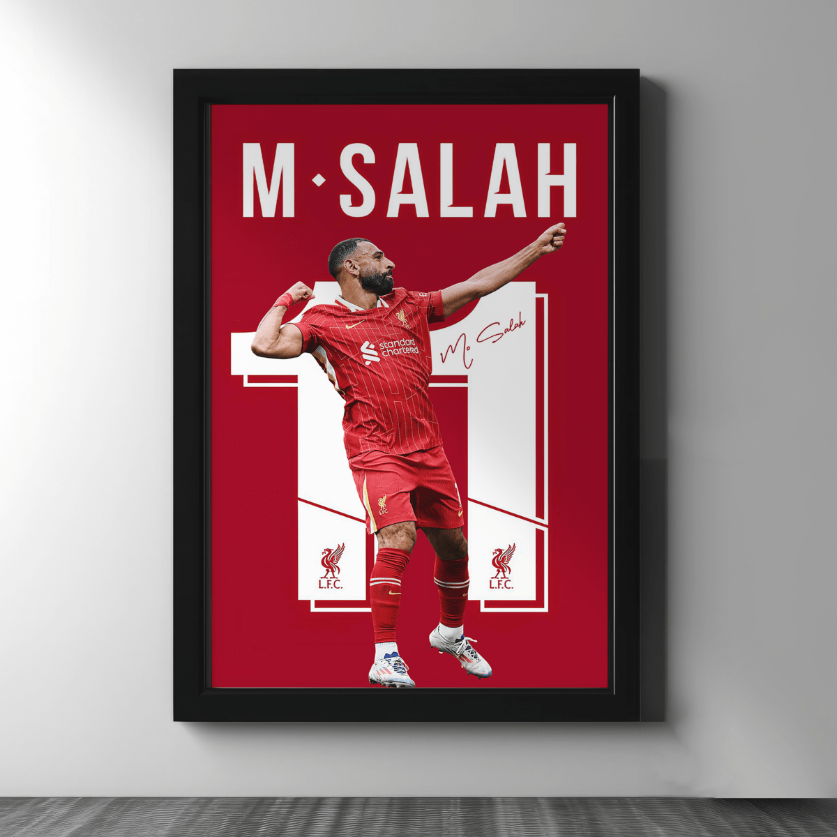 Salah — No.11 LFC Poster Frame - Figi Home