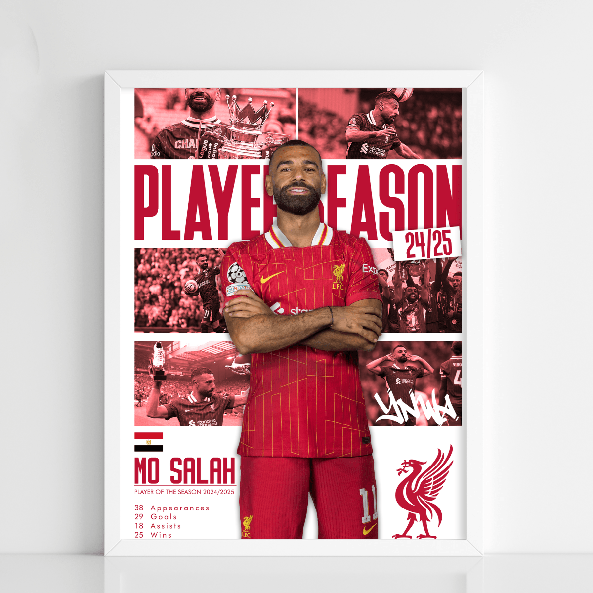 Salah — Player of the Season 24/25 Poster Frame - Figi Home